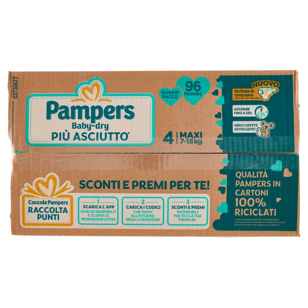 Pampers Baby-dry Maxi 96 pz